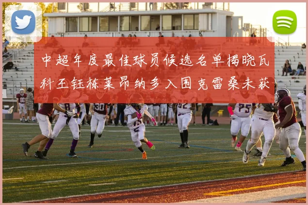 中超年度最佳球员候选名单揭晓瓦科王钰栋莱昂纳多入围克雷桑未获提名